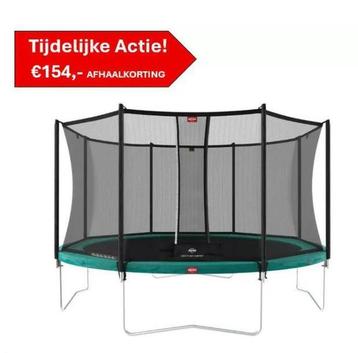 Berg trampoline favorit 380 groen verpakking beschadigd beschikbaar voor biedingen