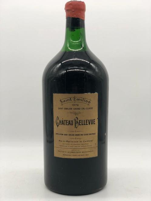 1 x 3ltr Chateau Bellevue St.Emilion GC 1976 (Jeroboam), Verzamelen, Wijnen, Frankrijk, Rode wijn, Nieuw, Ophalen of Verzenden