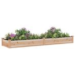Plantenbak verhoogd met voering 240x60x25 cm massief vure..., Huis en Inrichting, Verzenden, Nieuw