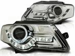 Koplampen VW Passat 3C 05 Devel eyes DRL look chroom, Auto-onderdelen, Ophalen of Verzenden, Nieuw