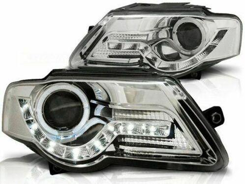Koplampen VW Passat 3C 05 Devel eyes DRL look chroom, Auto-onderdelen, Overige Auto-onderdelen, Ophalen of Verzenden
