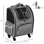 TRUUSK Hondentrolley 2-in-1 - Transporttas &amp; Huisdierrug, Dieren en Toebehoren