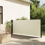 vidaXL Windscherm uittrekbaar 140x500 cm crèmekleurig, Verzenden, Nieuw
