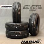 215/60/17 96H Bridgestone winterbanden 7,5/7,2mm profiel 4X, 17 inch, Band(en), Personenwagen, Gebruikt