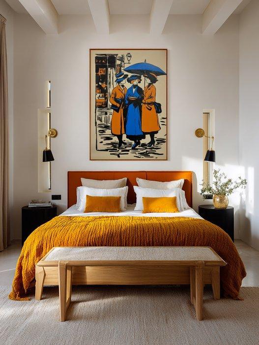 Flavia Delgado - Las señoritas XL (NO RESERVE), Antiek en Kunst, Kunst | Schilderijen | Modern