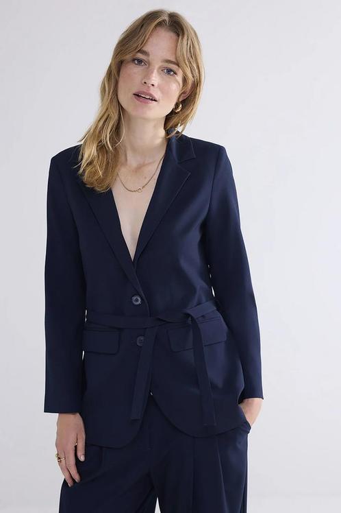-50% Summum  Summum 1s1189-12072 r viscose blend stretch  ma, Kleding | Dames, Jasjes, Kostuums en Pakken, Blauw, Nieuw, Verzenden