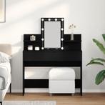 vidaXL Kaptafel met lade Zwart eiken 100 x 40 x 130 cm, Huis en Inrichting, Tafels | Kaptafels, Verzenden, Nieuw