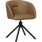 Leren draaibare eetkamerstoel Charm- Rancho Clay (bruin) -, 60 tot 90 cm, Nieuw, Leer, Ophalen of Verzenden