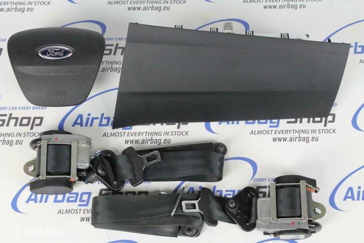 Airbag set Paneel set zwart Ford Transit custom 2012 – 2023, Auto-onderdelen, Dashboard en Schakelaars, Gebruikt, Ford