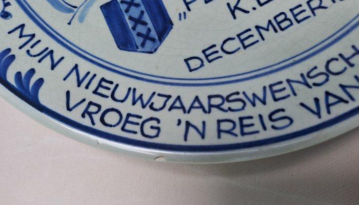 Porceleyne Fles - Bord - Delfts blauw - Uiver -, Antiek en Kunst, Antiek | Wandborden en Tegels