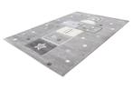 Kindervloerkleed | Happy | Hinkelbaan | Zilver | 120x170 cm, Verzenden, Nieuw