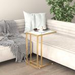 vidaXL Computer bijzettafel 50x35x65 cm gehard glas, Verzenden, Nieuw, Glas, 60 cm of meer