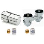 Designset Haaks 15 mm Chrome -  Vasco Flatline, Doe-het-zelf en Verbouw, Verwarming en Radiatoren, Verzenden, Nieuw