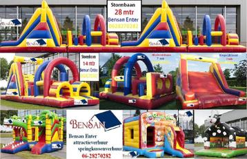 springkussens stormbanen attracties BBQ bogen bensan enter beschikbaar voor biedingen