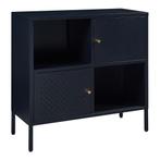Commode Janakkala dressoir 80x35x80 cm zwart [en.casa], Huis en Inrichting, Verzenden, Nieuw
