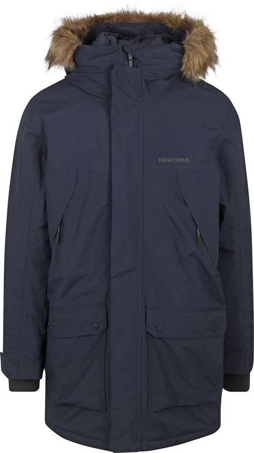 Didriksons Rick Jas Navy maat L Heren, Kleding | Heren, Jassen | Winter, Blauw, Nieuw, Maat 52/54 (L), Verzenden