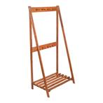 [en.casa] Kledingrek Middelfart 152x75x45 cm houtkleurig