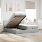 vidaXL Ottoman bed met matrassen en LEDs 180x200cm fluweel, Eenpersoons, Verzenden, Nieuw, 80 cm