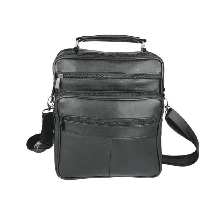 Leren schoudertas heren L, Sieraden, Tassen en Uiterlijk, Tassen | Schoudertassen, Verzenden