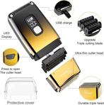 Scheerapparaat - Baardtrimmer mannen - Oplaadbaar - Goud - H, Verzenden, Zo goed als nieuw