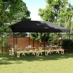 vidaXL Partytent inklapbaar pop-up 580x292x315 cm zwart, Tuin en Terras, Verzenden, Nieuw