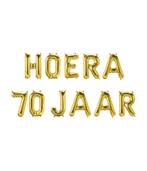 Gouden Ballonnen Set 70 Jaar Hoera 1,9m, Verzenden, Nieuw