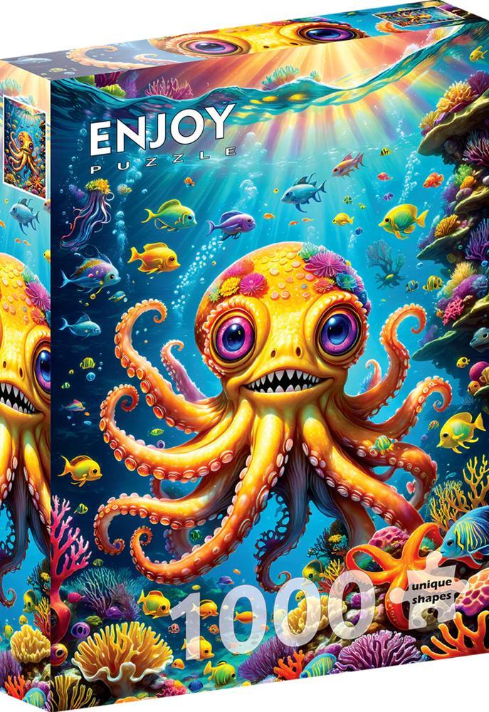 Cute Octopus Puzzel (1000 stukjes) | Enjoy Puzzle - Puzzels, Hobby en Vrije tijd, Denksport en Puzzels, Nieuw, Verzenden