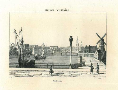 Zicht op Amsterdam, Antiek en Kunst, Kunst | Etsen en Gravures