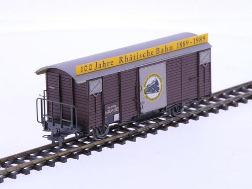 Schaal H0m Bemo 2256-1 gesloten goederenwagon Gb 5100 10..., Hobby en Vrije tijd, Modeltreinen | H0, Gelijkstroom, Wagon, Gebruikt