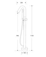 SALE - Borken - Chroom - Vrijstaande kraan - Chroom, Ophalen of Verzenden, Nieuw