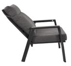 Lounge Tuinstoel – Ohio – Antraciet Aluminium – Lesli Living, Verzenden, Nieuw