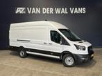 Ford Transit 2.0 TDCI 131pk L4H3 Fabrieksgarantie Euro6 Airc, Auto's, Stof, Gebruikt, Wit, Dealer onderhouden