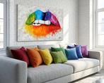 Monika Spiewak - Rainbow Lips - Oil Painting Stretched On
