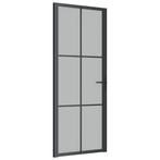 Zwarte Matglazen Binnendeur | Tweedekansje | 83x201,5cm O..., 80 tot 100 cm, Binnendeur, Nieuw, Ophalen of Verzenden
