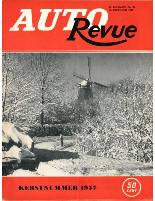 1957 AUTO REVUE MAGAZINE 26 NEDERLANDS, Boeken, Auto's | Folders en Tijdschriften