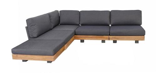 Hoek Loungeset Los Angeles Donkergrijs Acacia The Outsider, Tuin en Terras, Tuinbanken, Verzenden