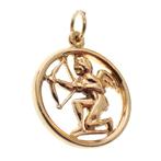 Gouden hanger van Cupido (14 karaat) (Alle Gouden sieraden), Ophalen of Verzenden, Gebruikt, Goud, Overige merken