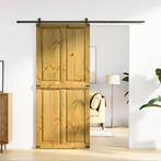vidaXL Schuifdeur CORONA 90x210 cm massief grenenhout, Doe-het-zelf en Verbouw, Deuren en Horren, Verzenden, Nieuw