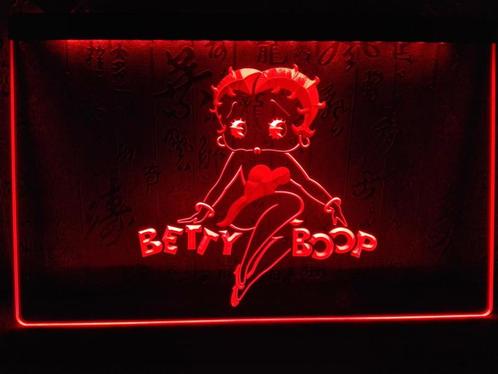 Betty Boop neon bord lamp LED verlichting reclame lichtbak X, Verzamelen, Merken en Reclamevoorwerpen, Nieuw, Verzenden