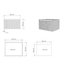 Onderkast Gliss Design Timotheus 60 CM Incl. Topplaat Castle, Doe-het-zelf en Verbouw, Ophalen of Verzenden, Nieuw
