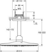 Grohe Hoofddouche van €1405.00 voor €545.25, Ophalen of Verzenden, Nieuw, Kraan