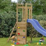 Speelhuis 53x46,5x169 cm geïmpregneerd grenenhout, Kinderen en Baby's, Speelgoed | Buiten | Speeltoestellen, Nieuw, Klimwand, Verzenden