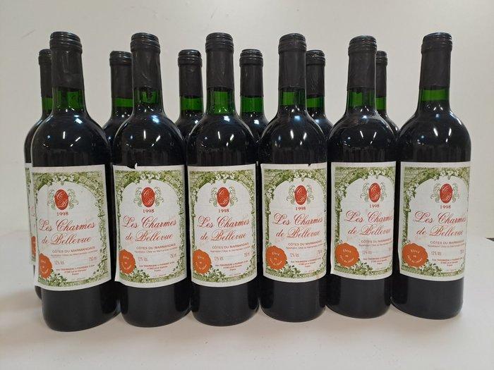 1998 Les Charmes de Bellevue - Côtes de Marmandais - 12, Verzamelen, Wijnen