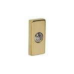 Intersteel deurbel rechthoekig 65x30x10mm verdekt - PVD, Verzenden, Nieuw