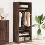 vidaXL Kledingkast 80x50x200 cm bewerkt hout bruin, Huis en Inrichting, Verzenden, Nieuw