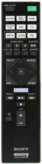 Sony RMT-AA130U afstandsbediening, Audio, Tv en Foto, Afstandsbedieningen, Verzenden