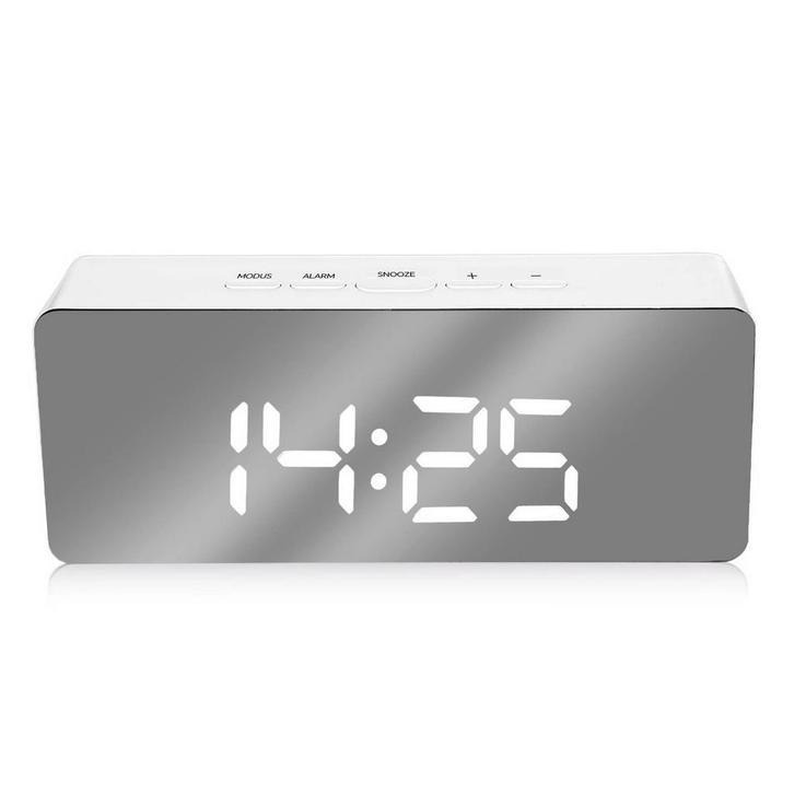 Luxime® - Digitale Wekker - Slaapkamer - Klok - Wit, Witgoed en Apparatuur, Wekkers, Digitaal, Nieuw, Verzenden