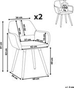 2dekans | CHICAGO - Eetkamerstoel - Marineblauw - Polyester, Huis en Inrichting, Stoelen, Ophalen of Verzenden, Zo goed als nieuw