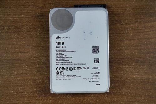Seagate Exos X18 (SATA, Standard model), 18TB, Computers en Software, Harde schijven, Intern, Desktop, SATA, Nieuw, HDD, Ophalen of Verzenden