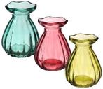 Tafelvaasjes hyacint vaasje fleur ø7 cm hoogte 9 3 stuks, Ophalen of Verzenden, Nieuw